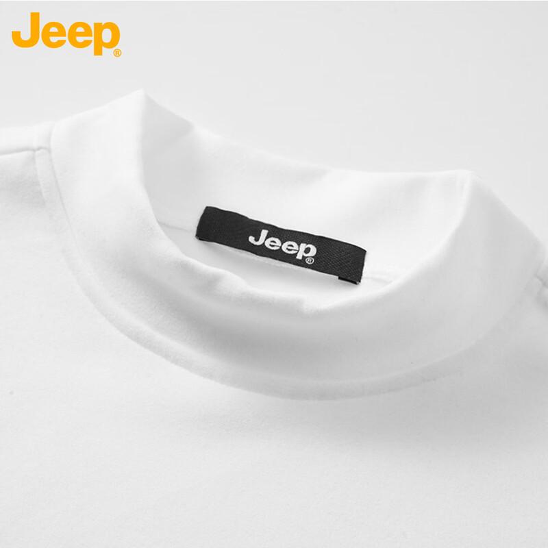 JEEP Men's Thermal Mock Neck Long Sleeve Base Layer T-Shirt