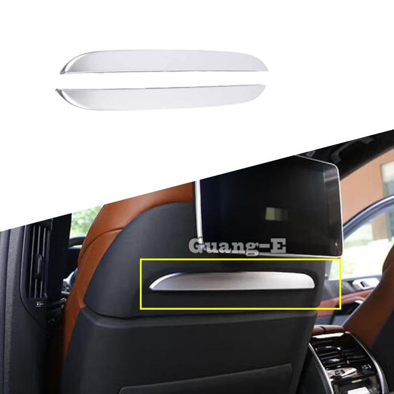 For BMW X5 Xdrive G05      Stainless Steel Car Seat Backrest Trim Cover Decoration Trim Interior Accessories