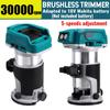5 Speeds Brushless Cordless Electric Hand Trimmer Wood Router Woodworking Engraving Slotting Trimming