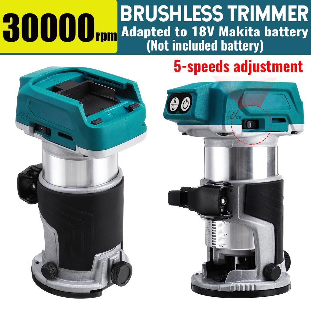 5 Speeds Brushless Cordless Electric Hand Trimmer Wood Router Woodworking Engraving Slotting Trimming