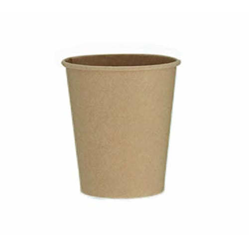 Artnap Unbleached Paper Cups, 210ml, 7 oz, 100-Count, Brown, PS-304