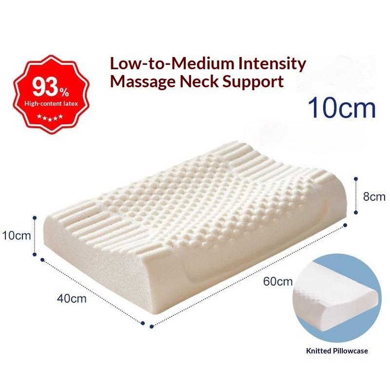 Natural Latex Pillow Orthopedic Cervical Support for Adults Sleeping Aid Pillow Core Healthy Birthday Gift & Home Essential