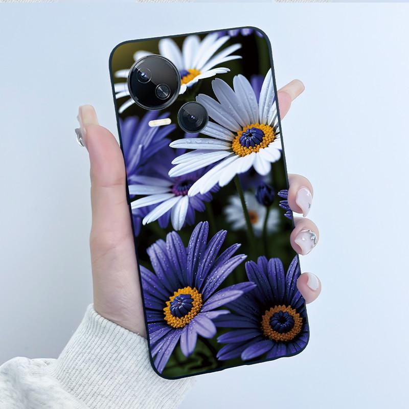 Hülle Für Tecno Spark 10 5G KI8 Handyhülle Ästhetisch Luxuriös Niedlich Cool Jungen Mädchen Schwarz Matt Weiches Silikon Rückseite TPU Schale