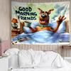 1PC Scoo-dog Mystery Night K-pop Music Group Tapestry Accessories for Bedroom,Livingroom, Dormitory Room Wall Decor Fan Birthday Gifts