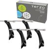 PIAA Terzo Base Carrier Foot Set of 4 for Square Bars Rain Molding Type Black High Roof Vehicles EF8TM