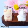 3D Cute Kitten Flocking Pendant: DIY Keychain, Phone Charm & Bag Accessory
