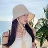 Fashion Breathable Straw Hat Large Brim Adjustable Sunscreen Caps Outdoors Shade Sun Hat Summer