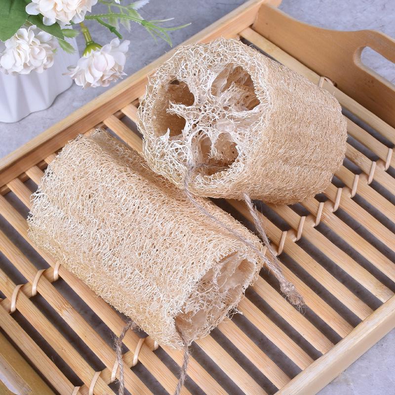 Natural Loofah Kitchen Scouring Pad - Eco-friendly Dishwashing Dishcloth