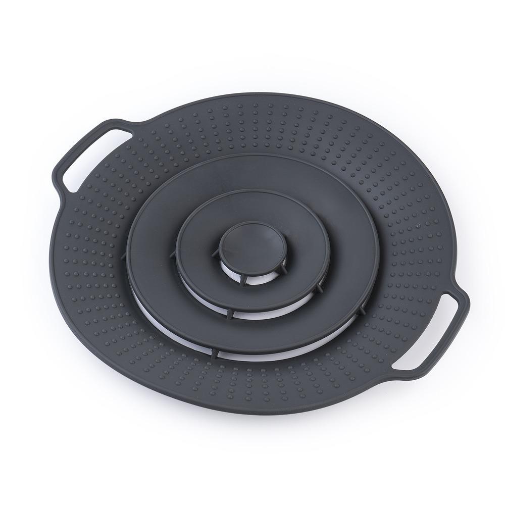 30cm Silicone Pot Lid Anti-Splash Anti-overflow Lid Reusable Spill Stopper Cover  Kitchen Gadgets