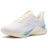 Anta Fabric Moisture Wicking Balance Lightweight Rebound Low top Running Shoes Women's White Blue 122015523-2
