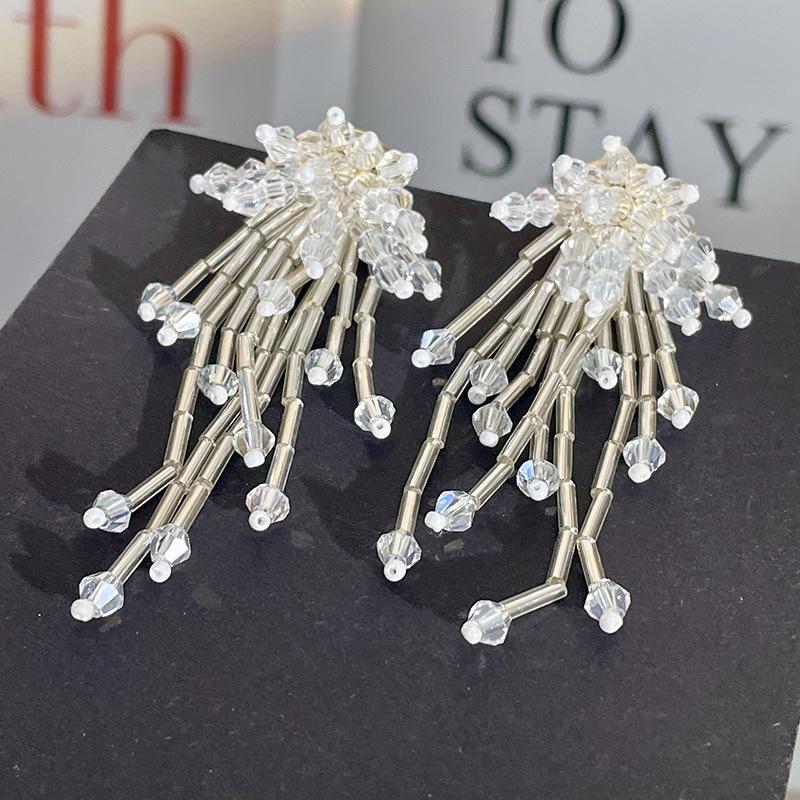 Vintage Black Series Stud Earrings 925 Silver Needle Minimalist High-End Personality Accessories for Women
