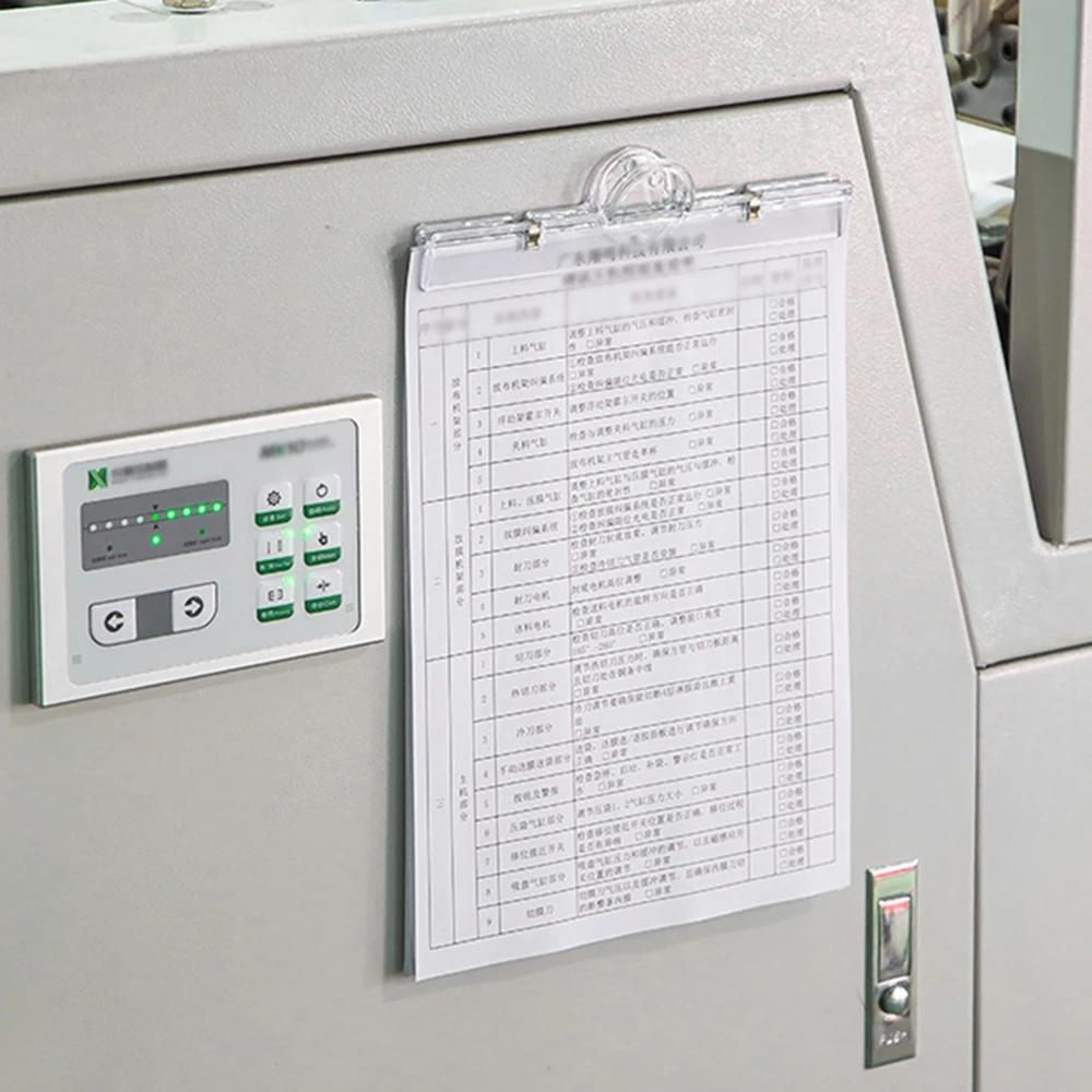 1PC Transparent Clip Stationery Folder Paper Folder Blackboard Book Clip A4 White Board Magnetic Clip