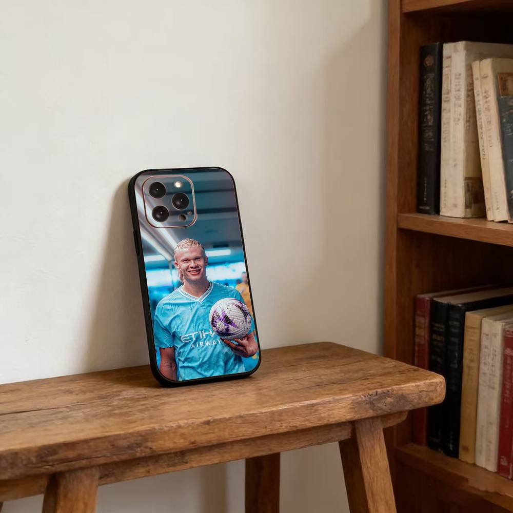 Football Star E-Erling H-Haaland Phone Case Silicone Soft For IPhone 17 16 15 14 13 12 11 X XR Plus Pro Max Plus