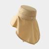 Large Brim Bucket Hat, Outdoor UPF 50+ UV Sun Protection Hat, Waterproof Breathable Face Neck Flap Cover Folding Sun Hat for Men, Women