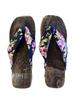 ITODA Geta Perfekt für Yukata und Heiße Quelle Plus Leicht zu Laufen Sommerfeuerwerk Sommer und Kleidung Damen Hausschuhe, Mädchen Sandalen, Kimono, Geta, Größe,