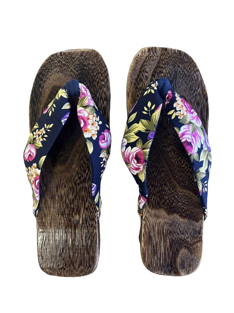 ITODA Geta Perfekt für Yukata und Heiße Quelle Plus Leicht zu Laufen Sommerfeuerwerk Sommer und Kleidung Damen Hausschuhe, Mädchen Sandalen, Kimono, Geta, Größe,
