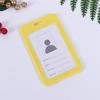 Plastic Double Sided Transparent Employees Work School Credential Badge Office Pass Id Card Holder Accessories Lanyard Decor