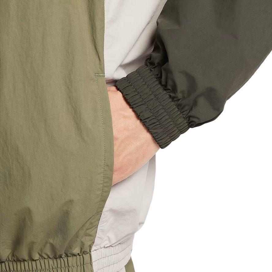 Nike Jackets Men's Olive Green Stand Collar Moderate Other HQ6110-222