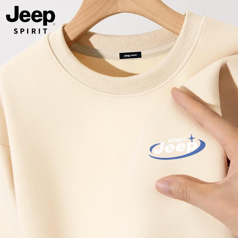 JEEP SPIRIT Men s Printed Crewneck Sweatshirt M