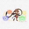 Brave Frontier Rina Omni Brave Frontier Final Fantasy Iron on Heat Transfer Printing Vinyl Patches Sticker for Clothes DIY Appliques Washable Patches