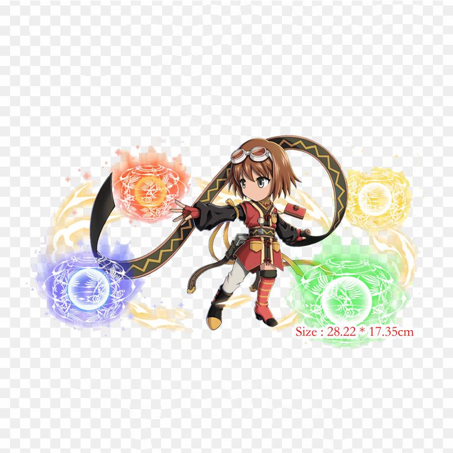 Brave Frontier Rina Omni Brave Frontier Final Fantasy Iron on Heat Transfer Printing Vinyl Patches Sticker for Clothes DIY Appliques Washable Patches