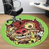 1pc Zombie Wolf Office Round Area Rug, Indoor Mat Suitable For Office, Under Office Chairs Bedroom Living Room Home Decor, Room Deco