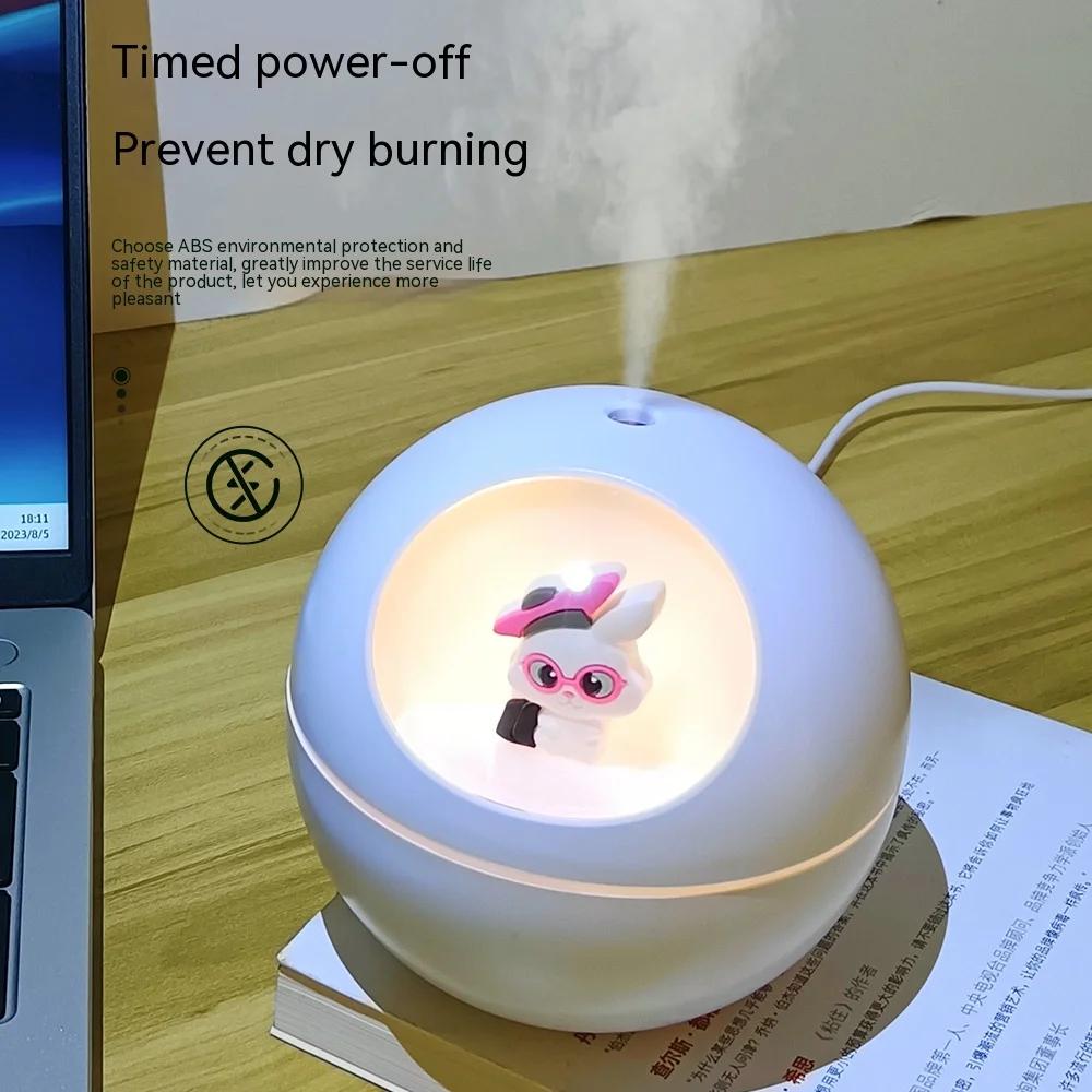 Elf Rabbit Humidifier Portable Cute Air Humidifier Essential Oil Diffuser Home Car Air Purifier