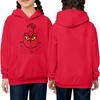 Children's Long-sleeved Loose-fitting Pullover Hoodie With Drawstring And Solid Color