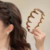 1/2pcs Fashion Wave Headbands for Women Solid Color Toothed Non-slip Hair Bands Girl Face Wash Sports Hairbands Hair Accessories