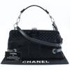 Chanel ChainShoulder Shoulder Bag A33096 COCO Mark Gamaguchi 2WAY Black Velor Women Used
