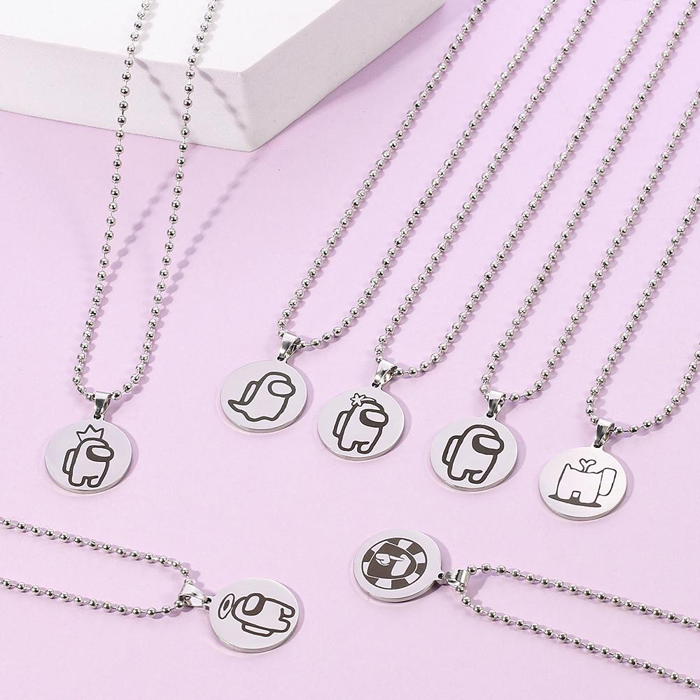 Metal Pendant Necklace Stainless Steel 