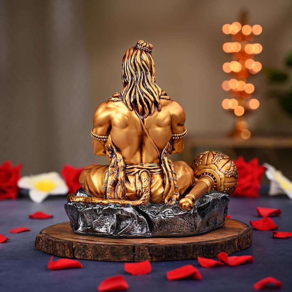 Hanuman Murti Mahabali Hanuman Bajrangbali Idol Sankat Mochan Balaji Idol Bahubali Hanuman Bajrangbali Statue with Gada for Car