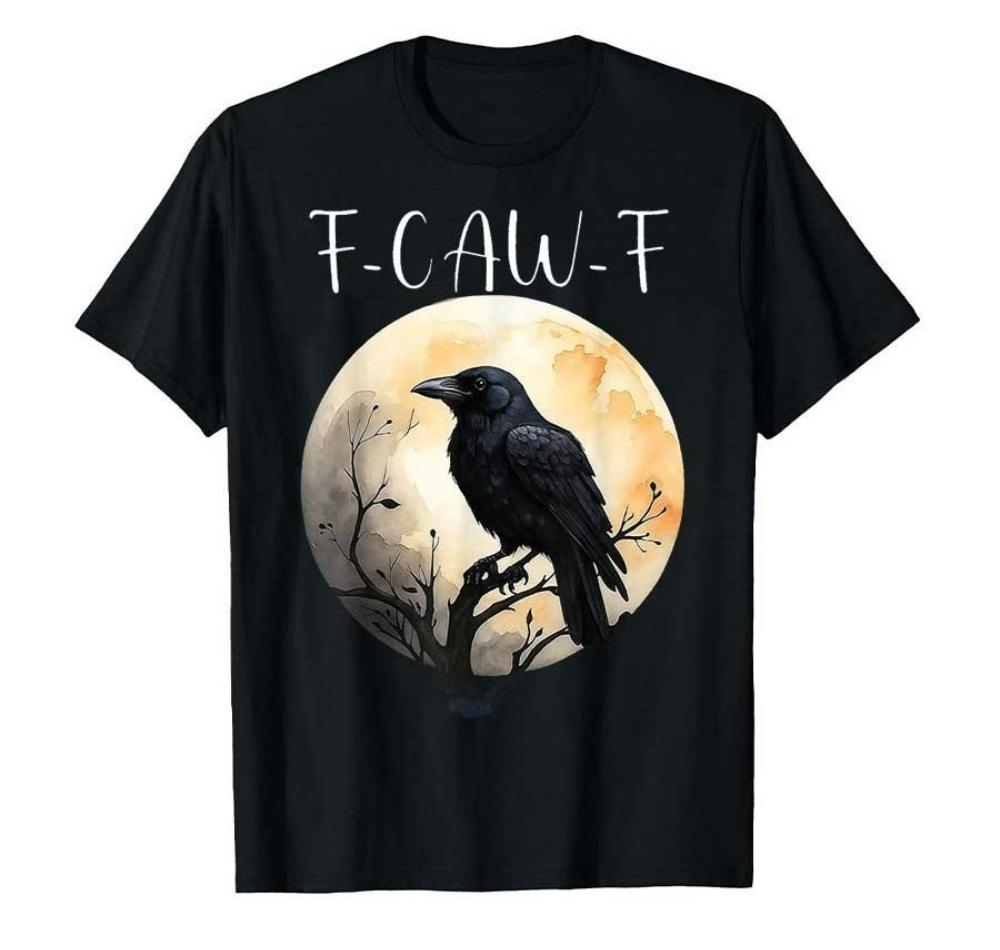 Funny F-Caw-F Chicken Crow T-Shirt Men Funny Cartoon Tee Shirt T-Shirts Men Women Unisex Daily Daily Fitness Travel Streetwear