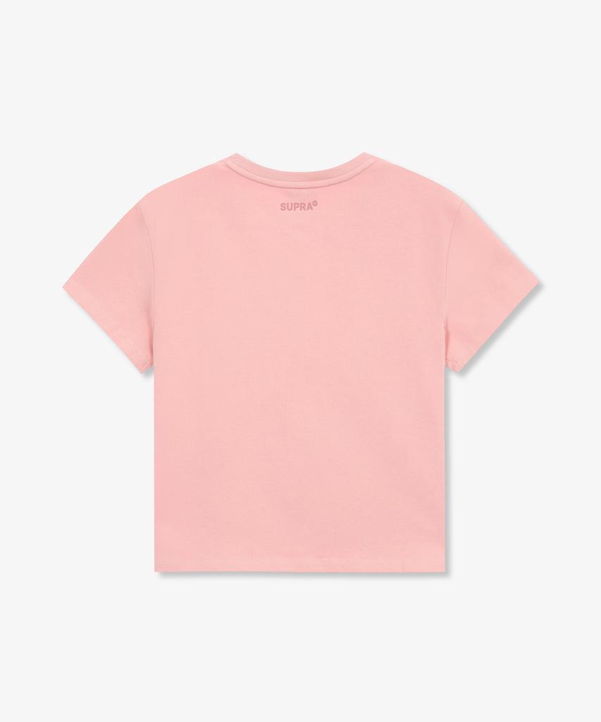 SUPRA Women'S Spray Graphic Point Crop T-Shirt (Pink)