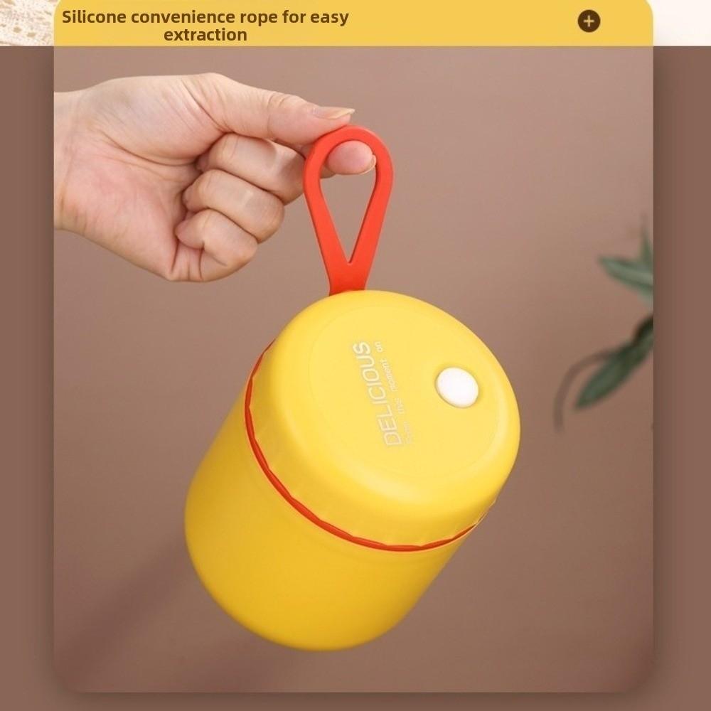 With Spoon Insulated Food Jar Stainless Steel Food Thermal Jar  for Working Office