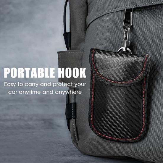 Přenosná Faradayova taška Organizér na uložení klíčů od auta Odolný proti opotřebení Proti krádeži Blokování signálu RFID klíč