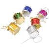 Christmas Tree Ornaments Etched Drum Decorations Cohesive Holiday Display