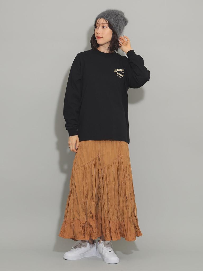 Ray Beams Women's Washer Pleated Skirt, Brown 0