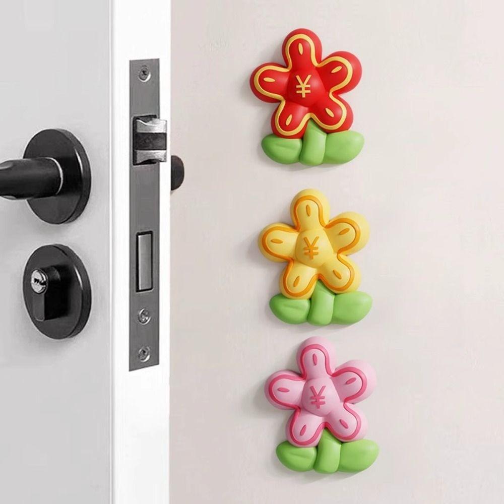 Wall-Mounted Anti-Collision Door Bumper Soft Cushion Door Handle Protector Refrigerators