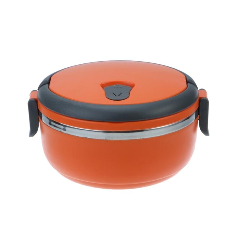 

420ml Portable Stainless Steel Lunch Box Portable Silicone Lunch Box Bento Lunch Box for Kids with Pasta Instant Bowl Food Container | Lunch Box (Gree
