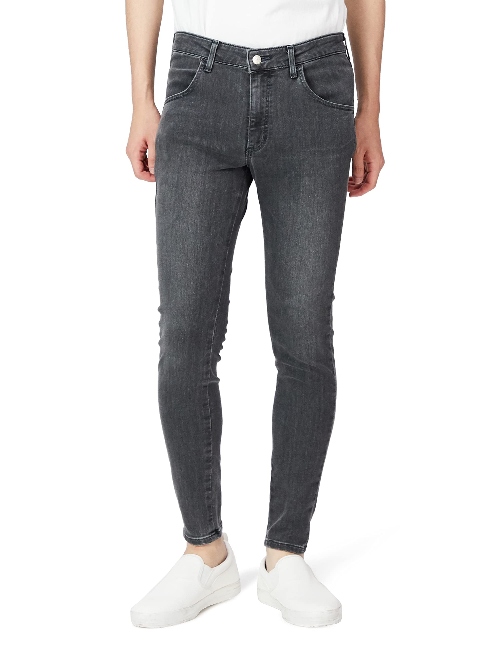 Lee JEGGINGS Denim Skinny Pants Stretch Men s Gray S серый