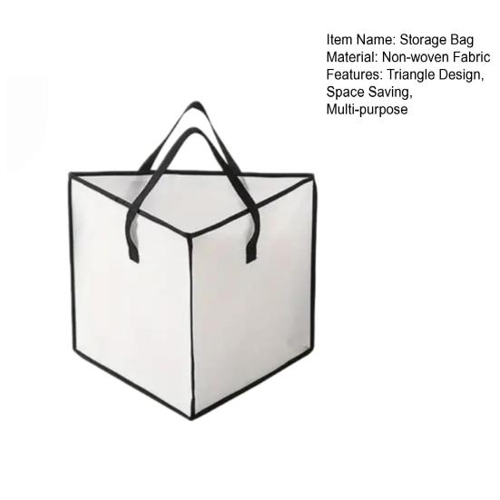 Triangle Hanger Organizer Triangle Storage Bag with Handles Dustproof Clothes Hanger Organizer Bag for Closet Wardrobe Laundry Room
