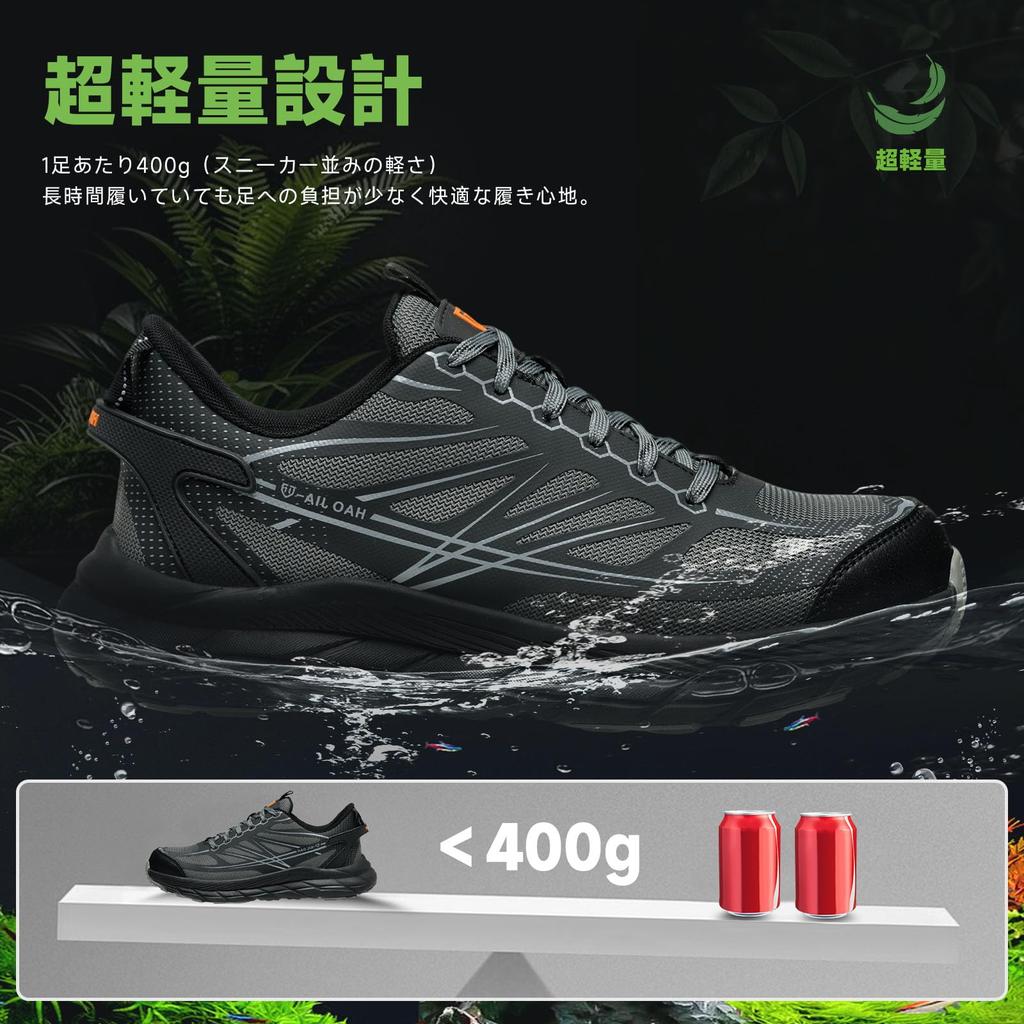 Puffkten Safety Work Shoes for Men and Steel Toe Nail Toe Work Shoes for Construction Safety Safety Shoes Size Women, Mesh, Slip-Resistant Sole, Cap,