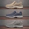 Herren 2025 Große Größe Slip-On Freizeit-Segeltuchschuhe mit dicker Sohle