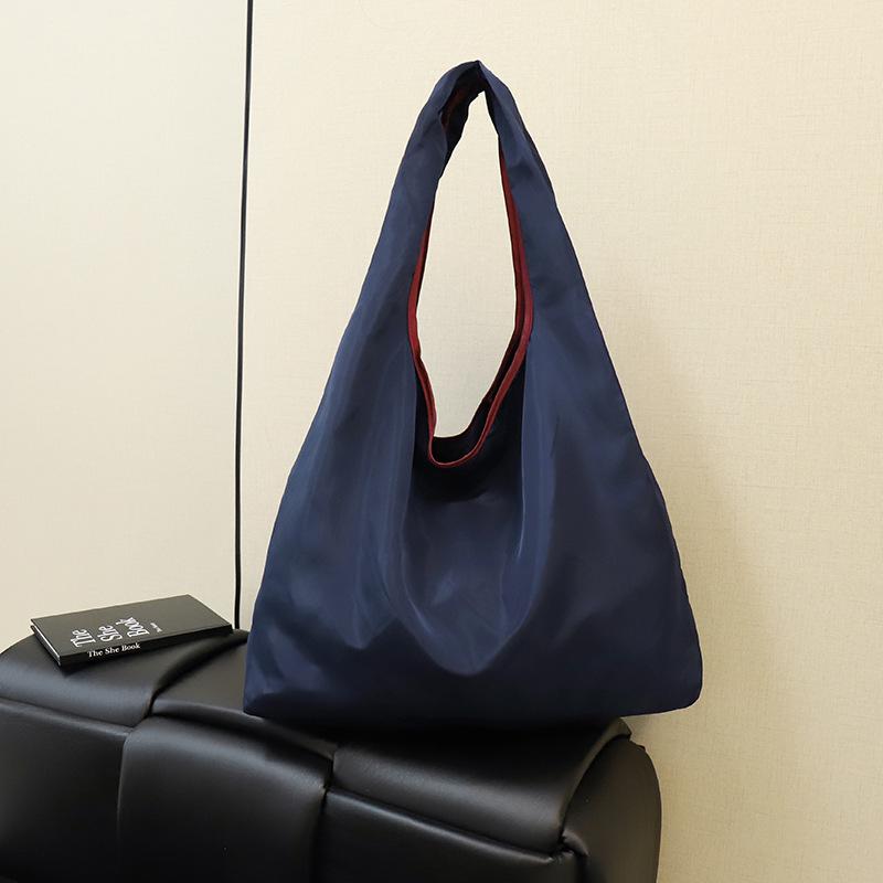 Foldable Large-Capacity U-Shaped Waterproof Polyester Tote Bag for Shopping