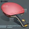 LOKI 9-Sterne Tischtennis Schläger Marke Neu Professionelles Ping Pong Schläger Schläger, RXTON 7 Klebriges Gummi, 5 Holz 2 Carbon Holz