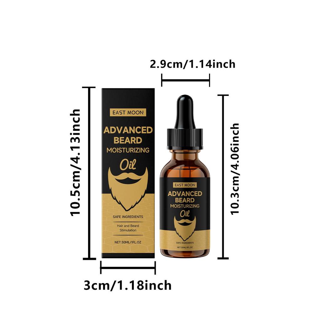 Beard Wash & Care Set: Beard Cleansing Cream + Beard Care Oil. Provides Cleansing and Care, Long-lasting Moisture, Prevents Dryness and Frizz.