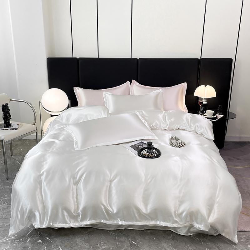 3 Piece Solid Color Premium Luxury Set, One Duvet Cover and a Pair of Pillowcases (no Padding), Suitable for the Bedroom