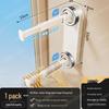 No-Drill Telescopic Wall-Mounted Clothes Drying Rack for Home Balcony
