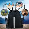 Outdoor-Sport-Rucksack, leicht, faltbar, mit Kordelzug, Sporttasche, Basketball, Fußball, Trainingstasche, Reisetasche